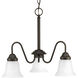 Classic 3 Light 20 inch Antique Bronze Chandelier Ceiling Light