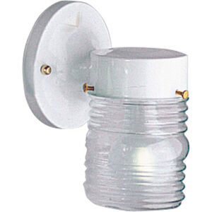 Utility Lantern 1 Light 7 inch White Outdoor Wall Lantern