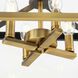 Hillcrest 4 Light 13 inch Vintage Brass Semi-Flush Mount Ceiling Light