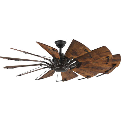 Springer 60 inch Architectural Bronze with Distressed Walnut Blades Ceiling Fan