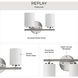 Replay 2 Light 13 inch Brushed Nickel Bath Vanity Wall Light