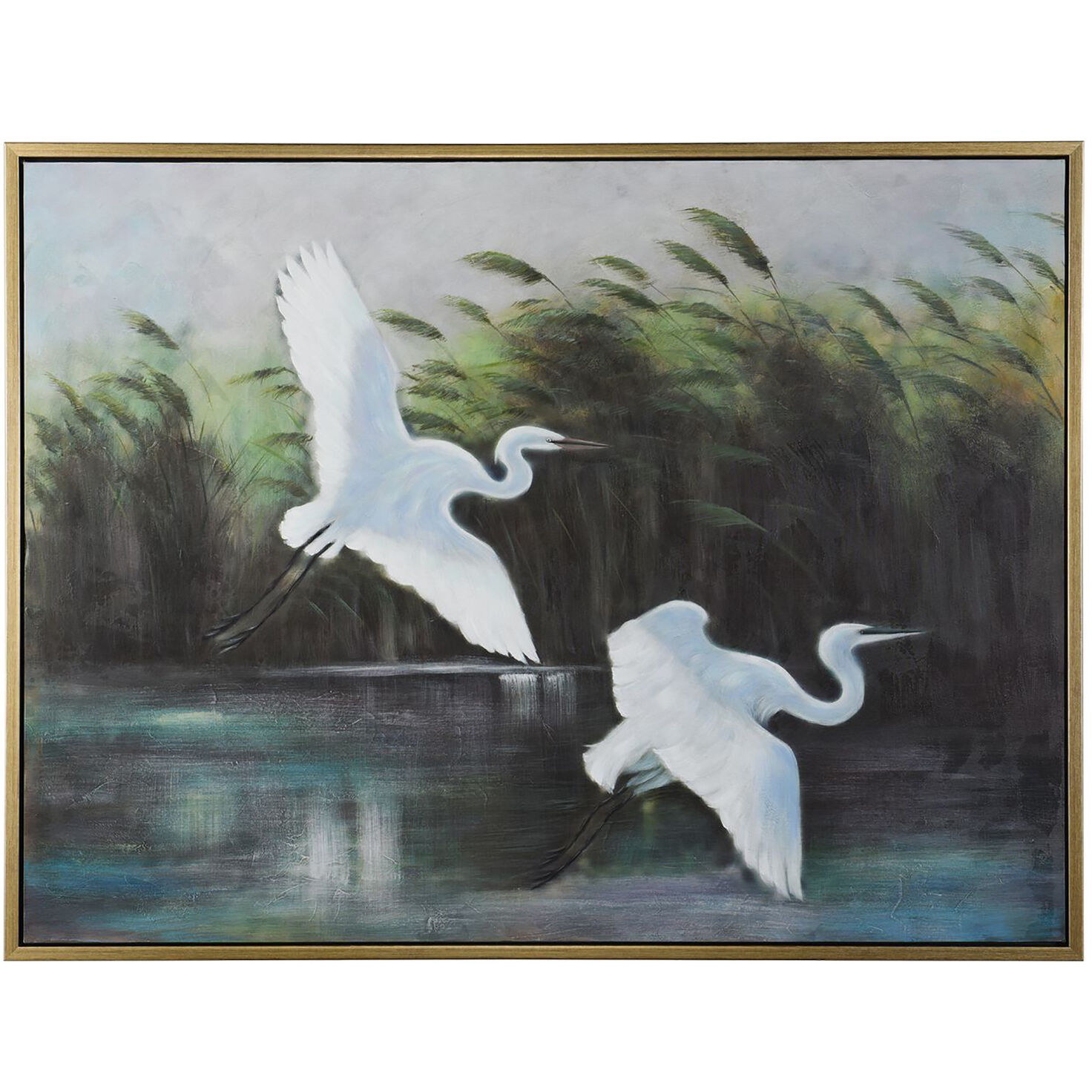 Cameron Green and White and Multicolor and Gold Wall Art