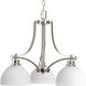 Legend 3 Light 22 inch Brushed Nickel Chandelier Ceiling Light