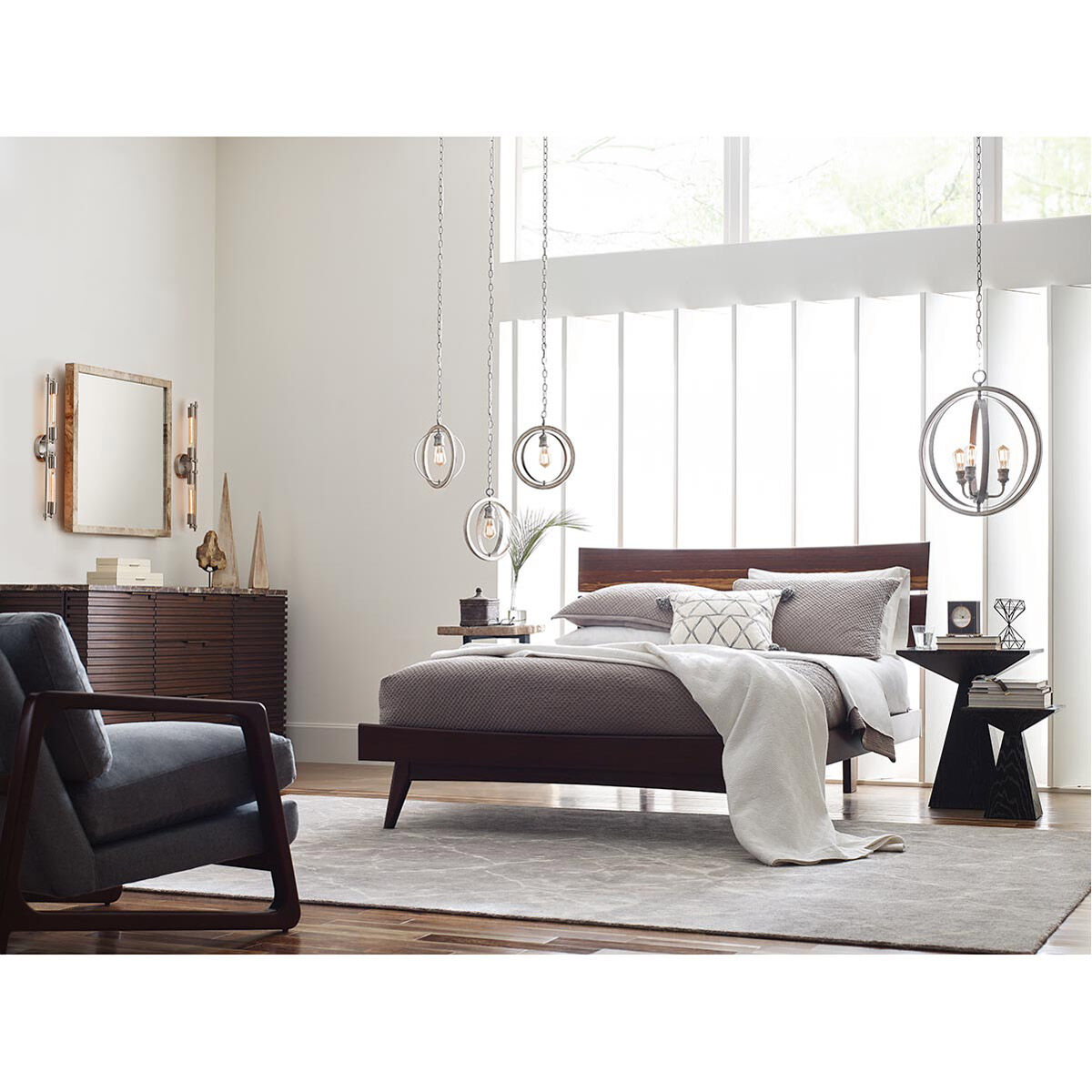 Circuit 2 Light 27.25 inch Brushed Nickel Bath Vanity Wall Light