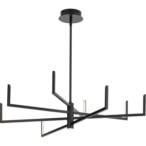 Pivot LED LED 40 inch Black Chandelier Ceiling Light, Progress LED