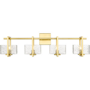 Striate 4 Light 33.00 inch Bathroom Vanity Light