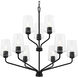 Celino 9 Light 32 inch Black Chandelier Ceiling Light