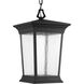 Arrive LED LED 9 inch Textured Black Outdoor Hanging Lantern, Progress LED