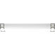 Linear Cloud LED 11.75 inch Brushed Nickel Linear Flush Mount Ceiling Light