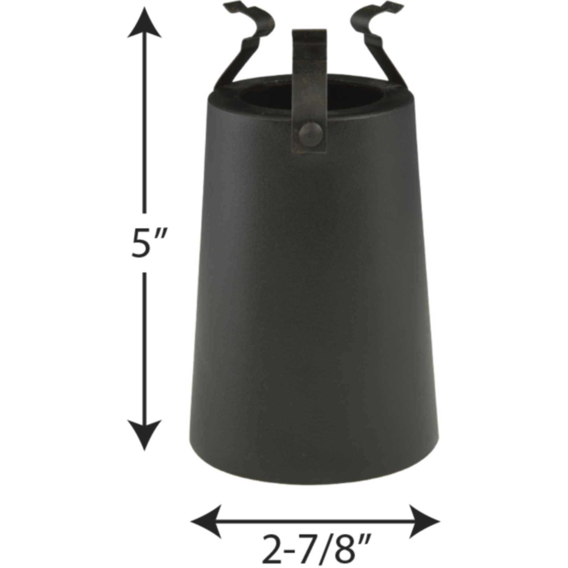 Nightsaver Textured Black Outdoor Lamp Shield