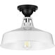 Cedar Springs 1 Light 13 inch White Outdoor Semi-Flush Mount