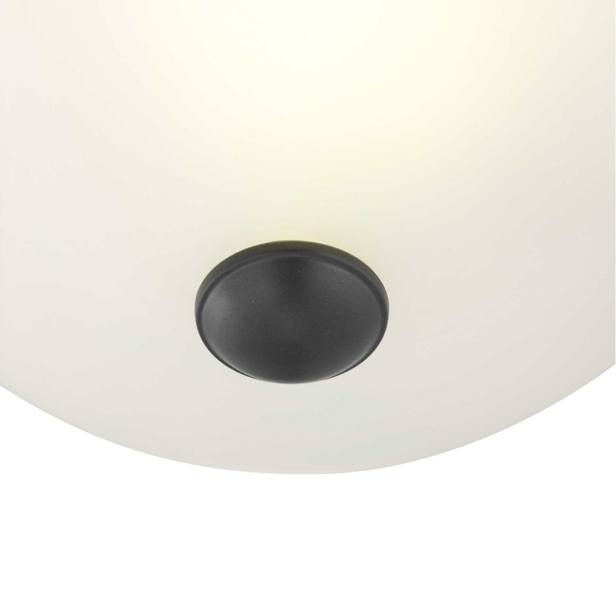 Glass Domes 1 Light 11 inch Graphite Flush Mount Ceiling Light