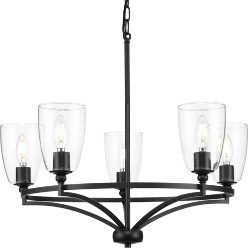 Parkhurst 5 Light 25 inch Matte Black Chandelier Ceiling Light