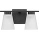 Tanner 2 Light 13 inch Matte Black Vanity Light Wall Light