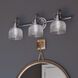 Archie 3 Light 26.25 inch Antique Nickel Bath Vanity Wall Light