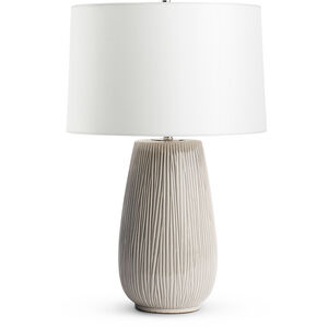 Hilda 24.75 inch 150.00 watt Light Grey Table Lamp Portable Light