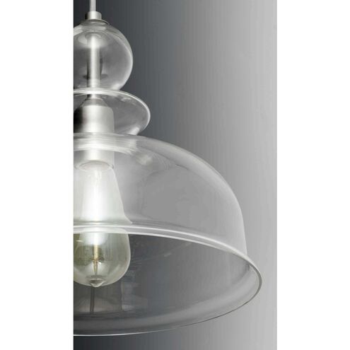 Staunton 1 Light Brushed Nickel Pendant Ceiling Light, Design Series