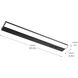 Arza Select LED 22.2 inch Black Undercabinet Light