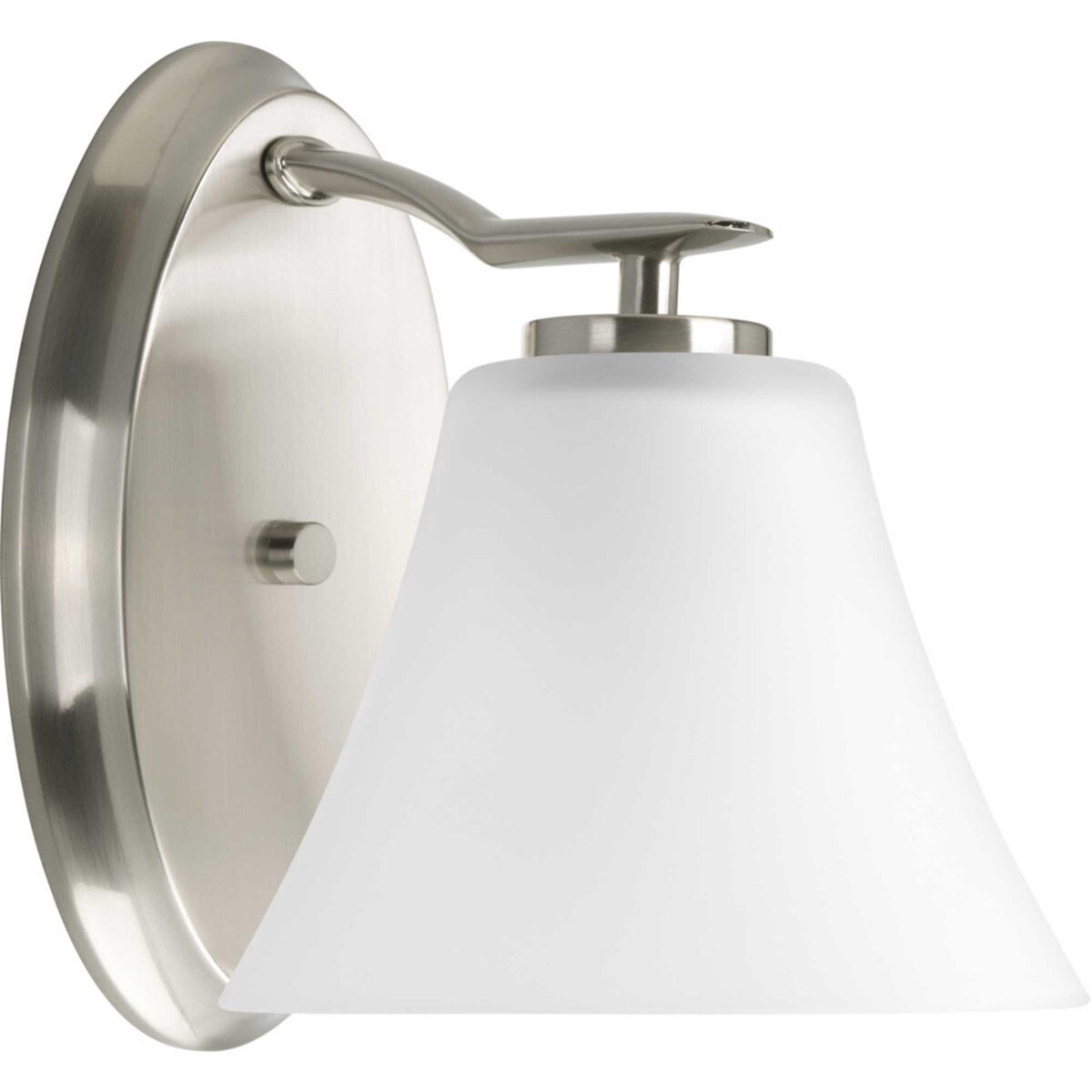 Bravo 1 Light 7.25 inch Brushed Nickel Bath Vanity Wall Light