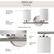 Replay 2 Light 13 inch Brushed Nickel Bath Vanity Wall Light