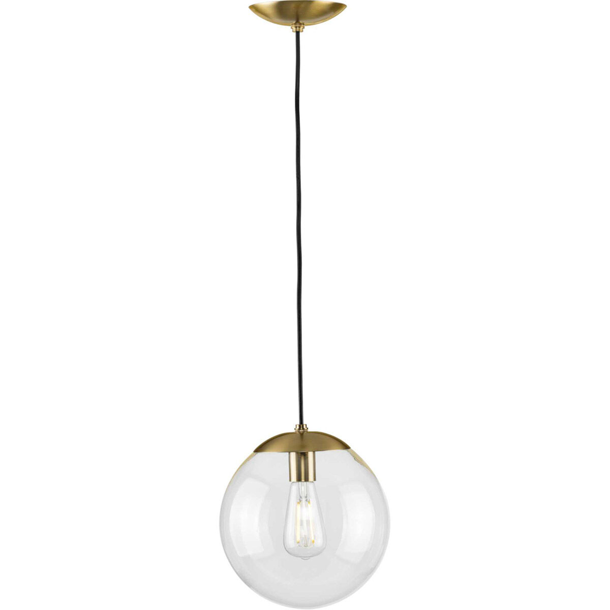 Atwell 1 Light 10 inch Brushed Bronze Pendant Ceiling Light, Medium