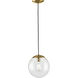 Atwell 1 Light 10 inch Brushed Bronze Pendant Ceiling Light, Medium