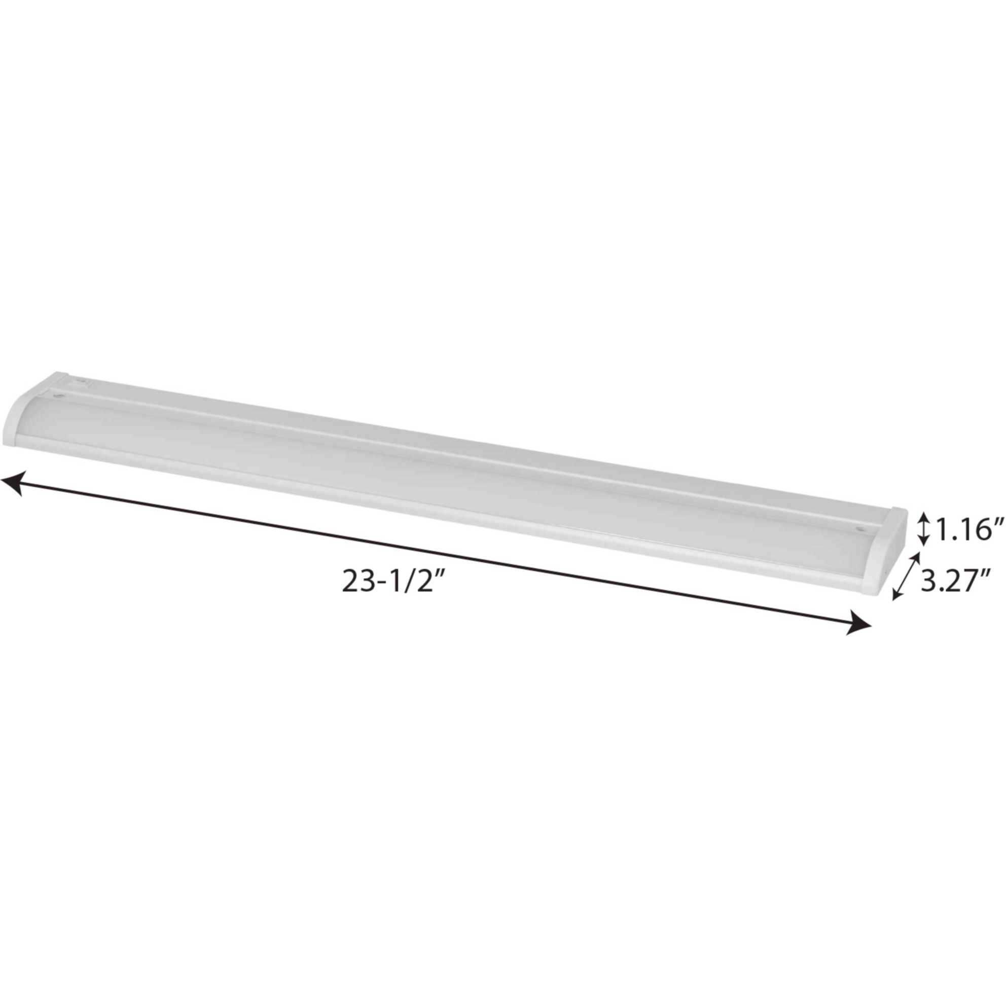 Hide-a-Lite V 120 LED 23.5 inch White LED Undercabinet Light in Matte White, Progress LED