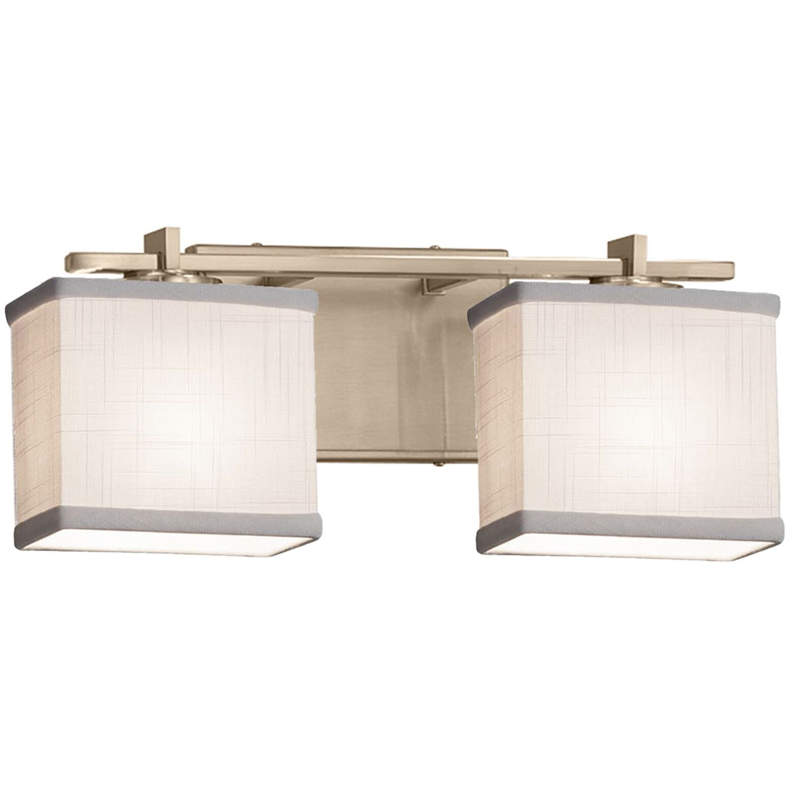 Textile LED 15.5 inch Dark Bronze Bath Bar Wall Light