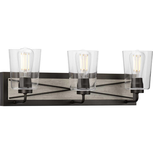 Briarwood 3 Light 24.75 inch Graphite Bath Vanity Wall Light
