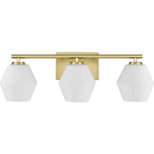 Copeland 3 Light 24 inch Brushed Gold Vanity Light Wall Light