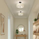 Inspire 3 Light 18 inch Antique Bronze Semi-Flush Mount Ceiling Light