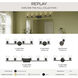 Replay 2 Light 13 inch Antique Bronze Bath & Vanity Light Wall Light