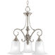 Kensington 3 Light 18 inch Brushed Nickel Chandelier Ceiling Light