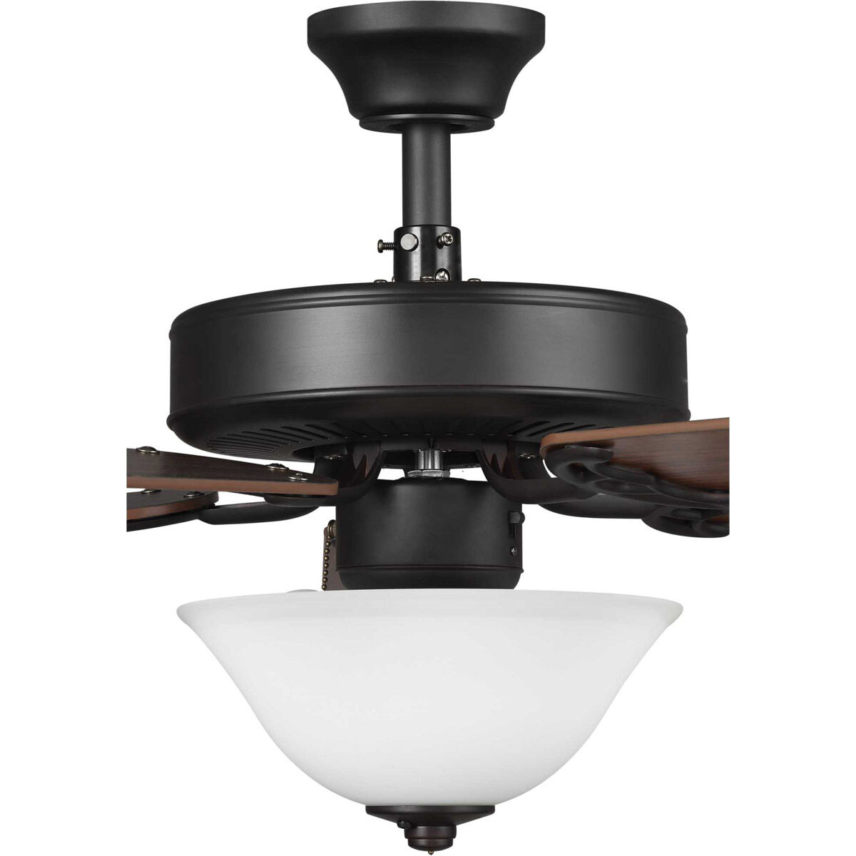 Builder 52 inch Architectural Bronze with Medium Cherry/Classic Walnut Blades Ceiling Fan