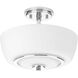 Fleet 2 Light 13 inch Polished Chrome Semi-Flush Convertible Ceiling Light