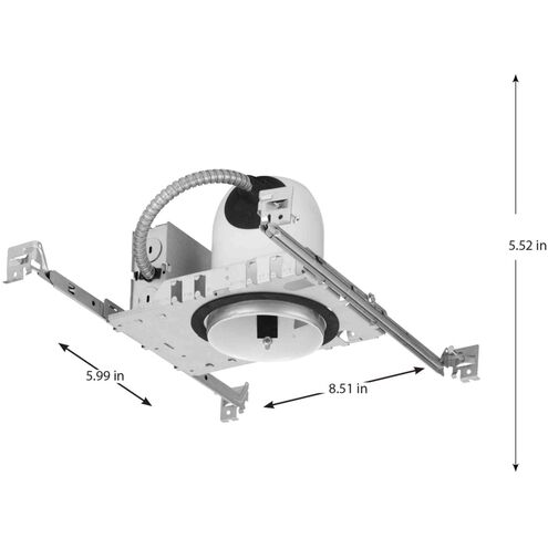 4in Recessed Housing PAR20 Unfinished Recessed Can in Non-IC Rated, New Construction