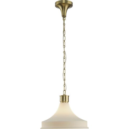 Graelyn 1 Light 14 inch Brushed Gold Pendant Ceiling Light, Design Series