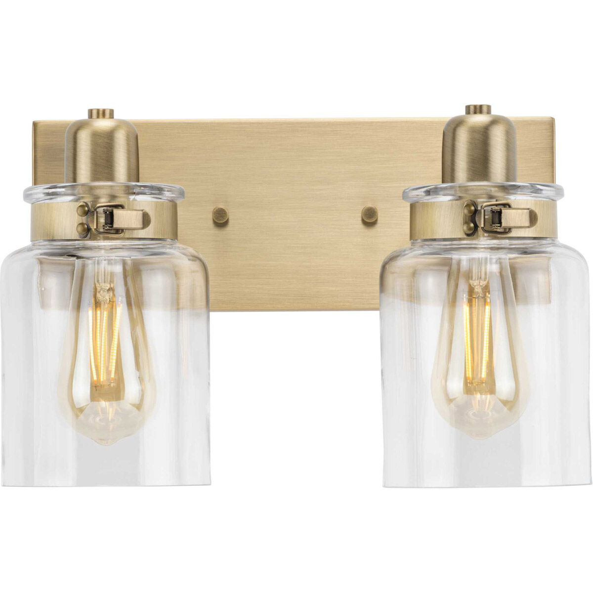 Calhoun 2 Light 13 inch Vintage Brass Bath Vanity Wall Light