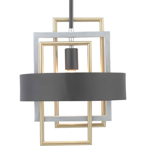 Adagio 1 Light 12 inch Matte Black Mini-Pendant Ceiling Light, Design Series