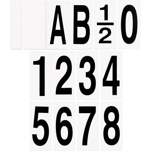 Address Light White Address Light Tile in "8" Text