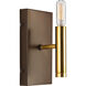 Draper 1 Light 5 inch Antique Bronze Bath Vanity Wall Light
