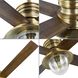 Gillen 56 inch Vintage Brass with Chestnut Blades Indoor/Outdoor Ceiling Fan