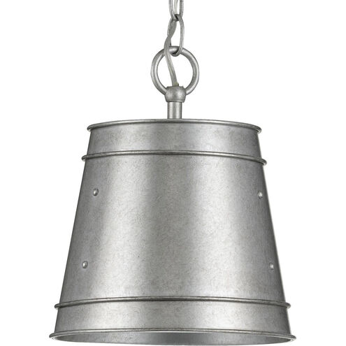 Galveston 1 Light 9.25 inch Galvanized Pendant Ceiling Light