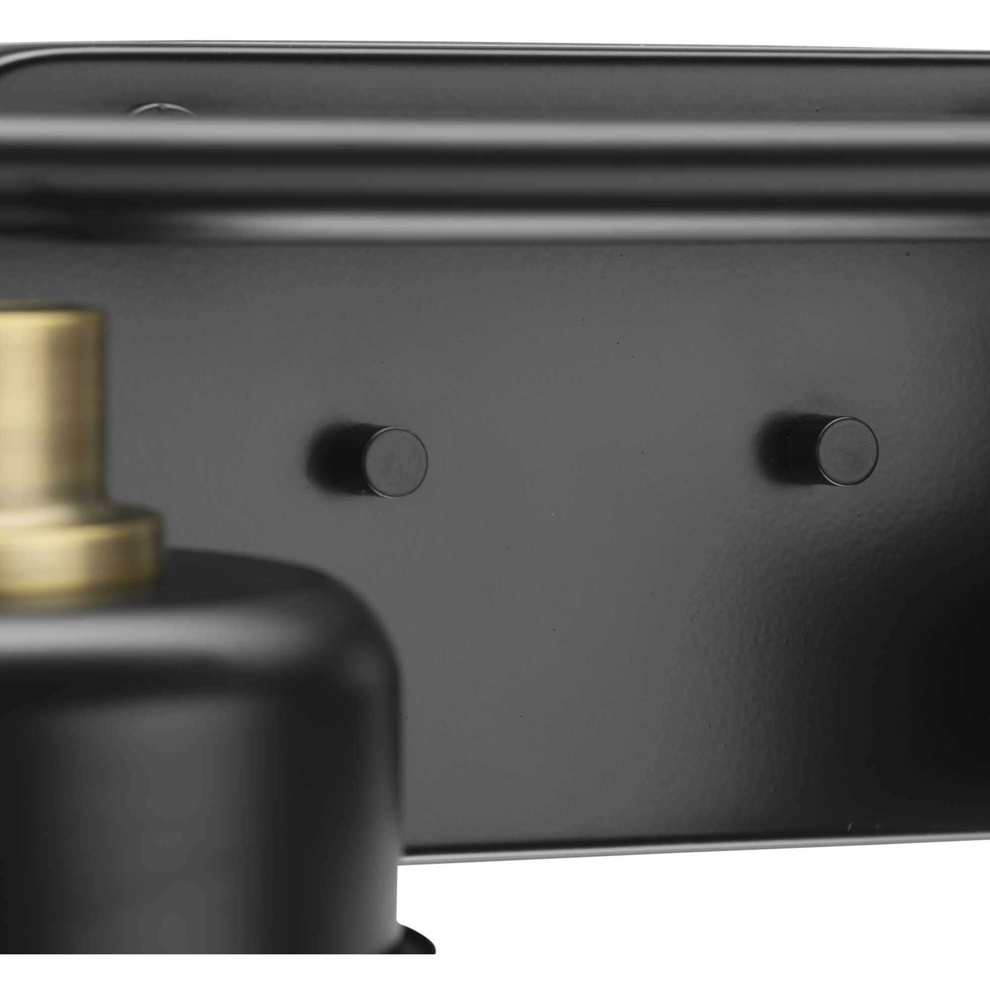 Beckner 4 Light 33.75 inch Matte Black Bath Light Wall Light