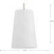 Clarion 1 Light 10.5 inch Satin Brass Pendant Ceiling Light