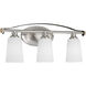 Nealy 3 Light 23 inch Brushed Nickel Bath Vanity Wall Light