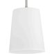 Clarion 1 Light 9 inch Brushed Nickel Pendant Ceiling Light