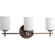 Compass 3 Light 24 inch Antique Bronze Bath Vanity Wall Light