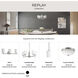 Replay 4 Light 31.13 inch Brushed Nickel Bath Vanity Wall Light