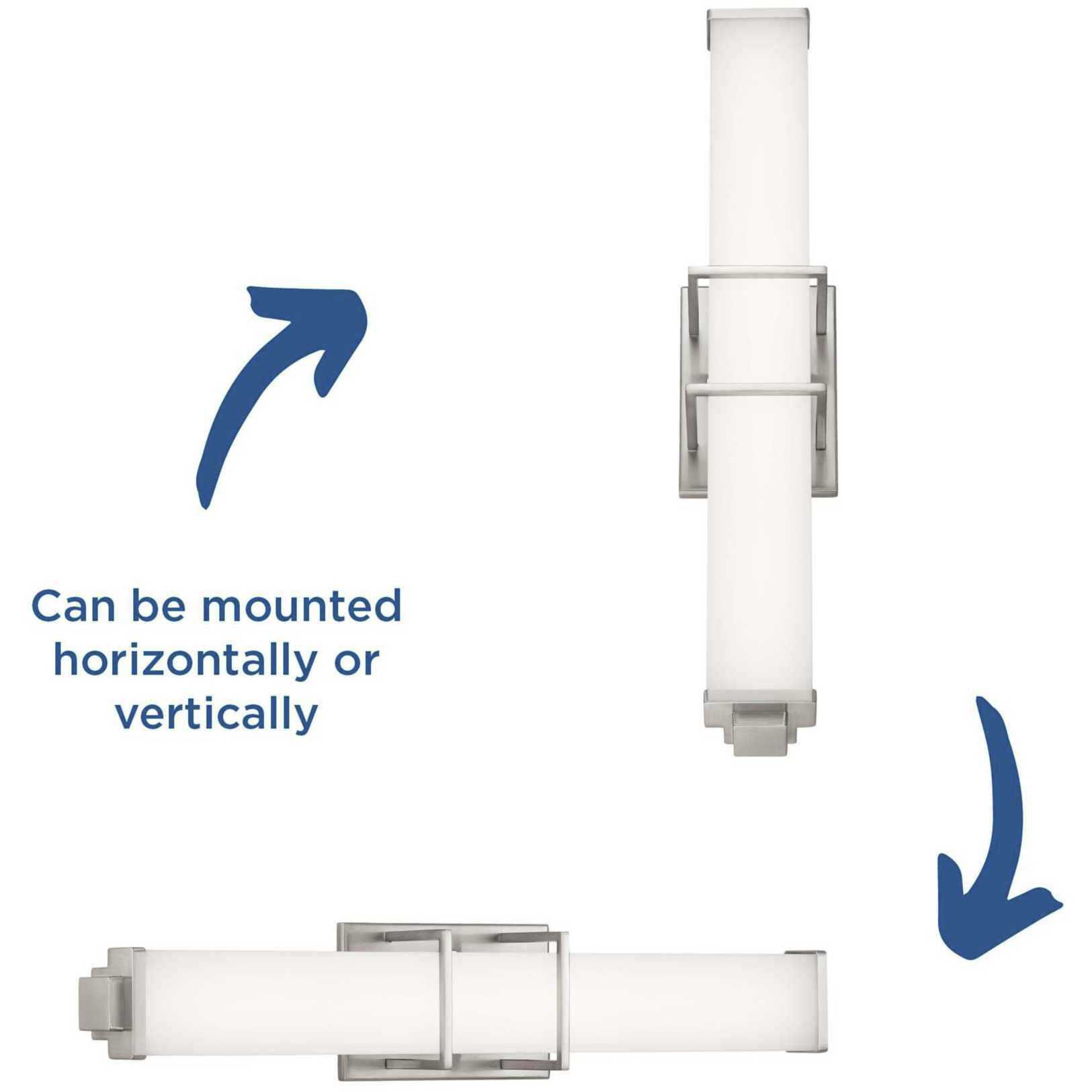 Phase 2.2 LED LED 24 inch Brushed Nickel Linear Bath Bar Wall Light, Progress LED